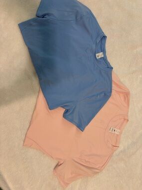 lululemon athletica Soft Pink Crew Neck Tee